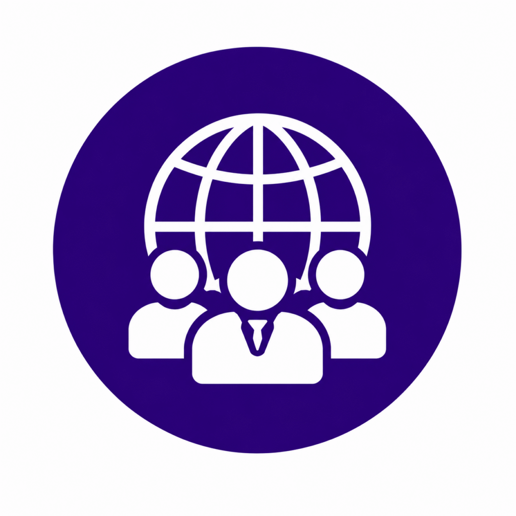Icon representing risk management and corporate governance services